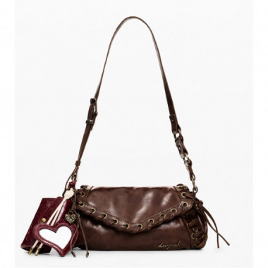 DESIGUAL Bolso Bandolera en Efecto Piel 26WAXP43-6009