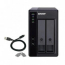 Unidad Externa QNAP TR-002 2 Bahías 3.5"/2.5" USB-C RAID