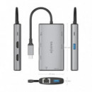 Docking AISENS USB-C a USB/HDMI/RJ45 (ASUC-7P049-GR)