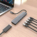 Docking Station AISENS USB-C a 4xUSB-A/1xHDMI 4K (ASUC-6P047-GR)