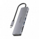 Docking AISENS USB-C a USB-A/C/HDMI Gris (ASUC-7P048-GR)