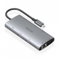 Docking Station AISENS 10 en 1 Usb-c Gris (ASUC-10P050-GR)