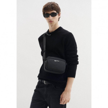 Klj Coated Pu Camera Bag Black  KARL LAGERFELD