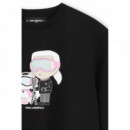 Sudadera Juniors Negro  KARL LAGERFELD