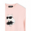 Sudadera Juniors Rosa  KARL LAGERFELD