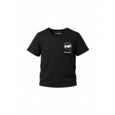Camiseta Juniors M.c. Negro  KARL LAGERFELD