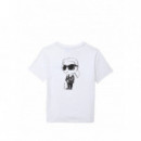 Camiseta Juniors M.c. Blanco  KARL LAGERFELD