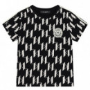 Camiseta M.c. Juniors Negro/beige  KARL LAGERFELD