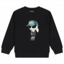 Sudadera Juniors Negro  KARL LAGERFELD