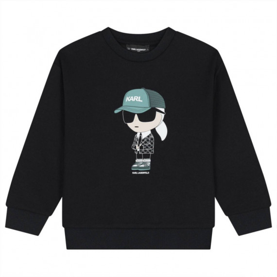 Sudadera Juniors Negro  KARL LAGERFELD