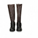 BOTA COWBOY PIEL MOKA/NEGRO