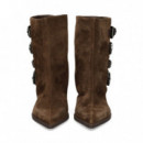 BOTIN HEBILLAS LADO ANTE MOKA