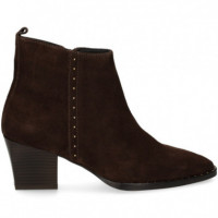BOTIN TACON DETALLE TACHAS CHOCOLATE