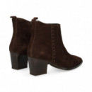 BOTIN TACON DETALLE TACHAS CHOCOLATE