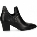 BOTIN TACON ABERTURA TACHAS PIEL NEGRO