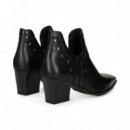 BOTIN TACON ABERTURA TACHAS PIEL NEGRO