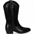 BOTA COWBOY SERRAJE/PIEL NEGRO
