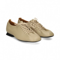 Blucher Cordones Piel Beige  CAMPER