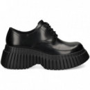 Blucher Plataforma Piel Negro  CAMPER