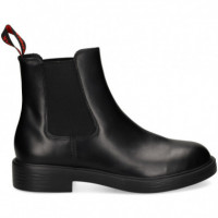 Botin Chelsea Piel Negro  CAMPER