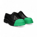 Blucher Puntera Piel Negro  CAMPER