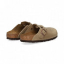 Sandalia 2 Hebillas Piel Engrasada Cuero  BIRKENSTOCK