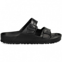 Sandalia 2 Hebillas Goma Negro  BIRKENSTOCK