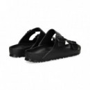 Sandalia 2 Hebillas Goma Negro  BIRKENSTOCK