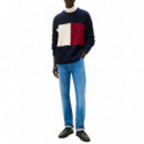 TOMMY HILFIGER - STRAIGHT DENTON STR WHILY BLUE - 1A8 - F|MW0MW41886/1A8
