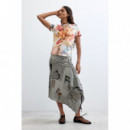 Camiseta Estampada Flores de Desigual