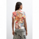 Camiseta Estampada Flores de Desigual