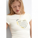 Camiseta Punto Estampada de Desigual