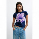 Camiseta Estampado Floral de Desigual