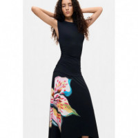 Vestido Flores Asimétrico de DESIGUAL
