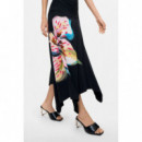 Vestido Flores Asimétrico de DESIGUAL