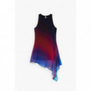 Vestido Tul Asimétrico de DESIGUAL