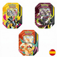 Latas Metálicas de Cartas Pokemon Megaevolución  BANDAI