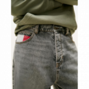 Jeans Tommy Theo baggy gris lavado