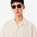 Camisa de Corte Holgado de Seersucker  LACOSTE