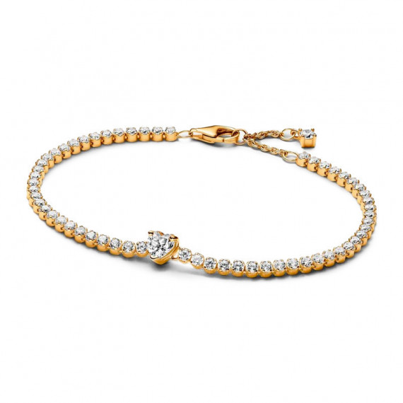 Pulsera Tenis Corazón Brillante 560041C01  PANDORA