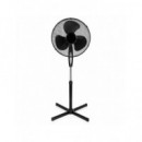 TRISTAR Ventilador Pie con Aspas 45W con Mando Negro VE-5899 con Mando