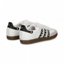 Zapatilla Perlas Strass Piel Blanco  WEAR ART