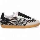 Zapatilla 3 Bandas Plata Pelo Zebra  WEAR ART