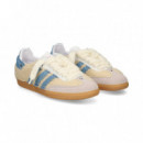 Zapatilla 3 Bandas Jeans Borrego Beige  WEAR ART
