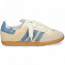 Zapatilla 3 Bandas Jeans Borrego Beige  WEAR ART