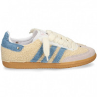Zapatilla 3 Bandas Jeans Borrego Beige  WEAR ART