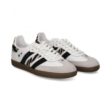 Zapatilla 3 Bandas Stras/zebra Blanco  WEAR ART