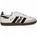 Zapatilla 3 Bandas Stras/zebra Blanco  WEAR ART