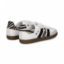 Zapatilla 3 Bandas Stras/zebra Blanco  WEAR ART