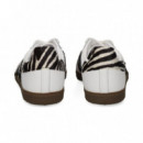 Zapatilla 3 Bandas Stras/zebra Blanco  WEAR ART